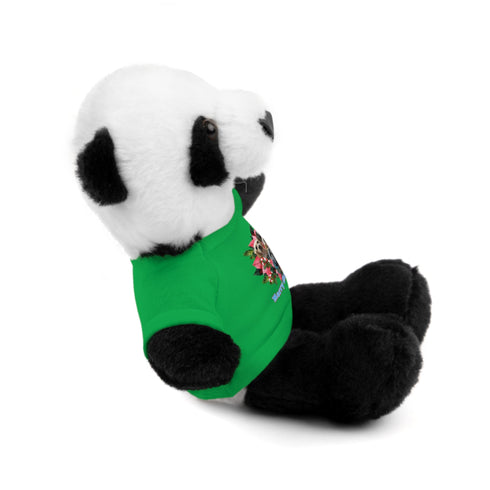 Custom Photo Festive Poinsettia Stuffed Animals with Tee
